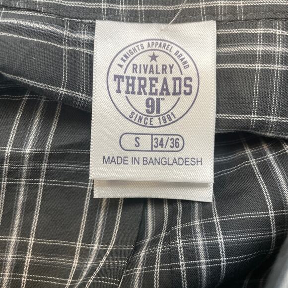 Rivalry Threads NWT Mens S Gray Clemson University Long Sleeve Button Down Shirt - Picture 4 of 6